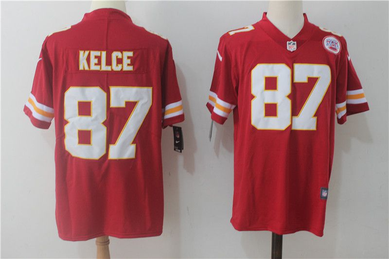 Men Kansas City Chiefs #87 Kelce Red Nike Vapor Untouchable Limited NFL Jerseys